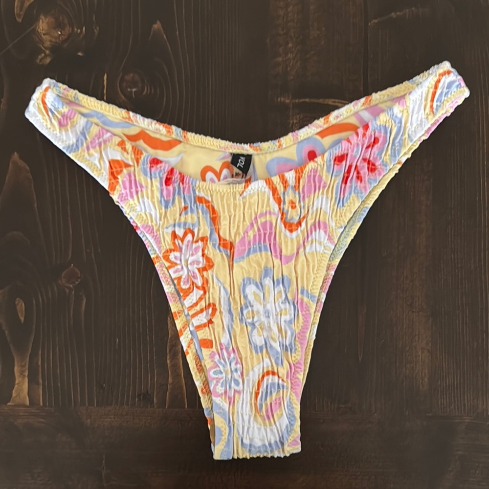 Colorful Floral Bikini Bottom